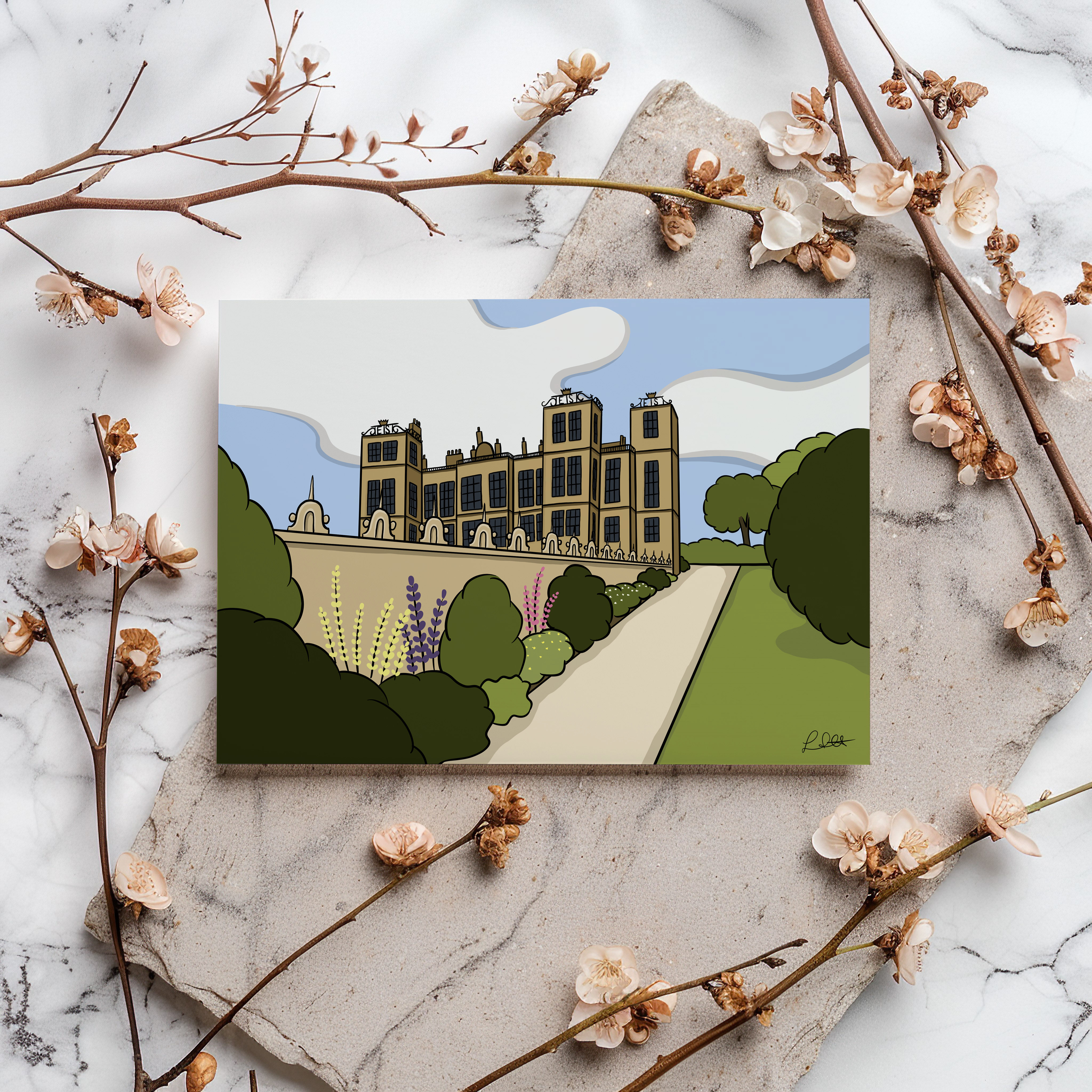 Hardwick Hall Print - Image 2