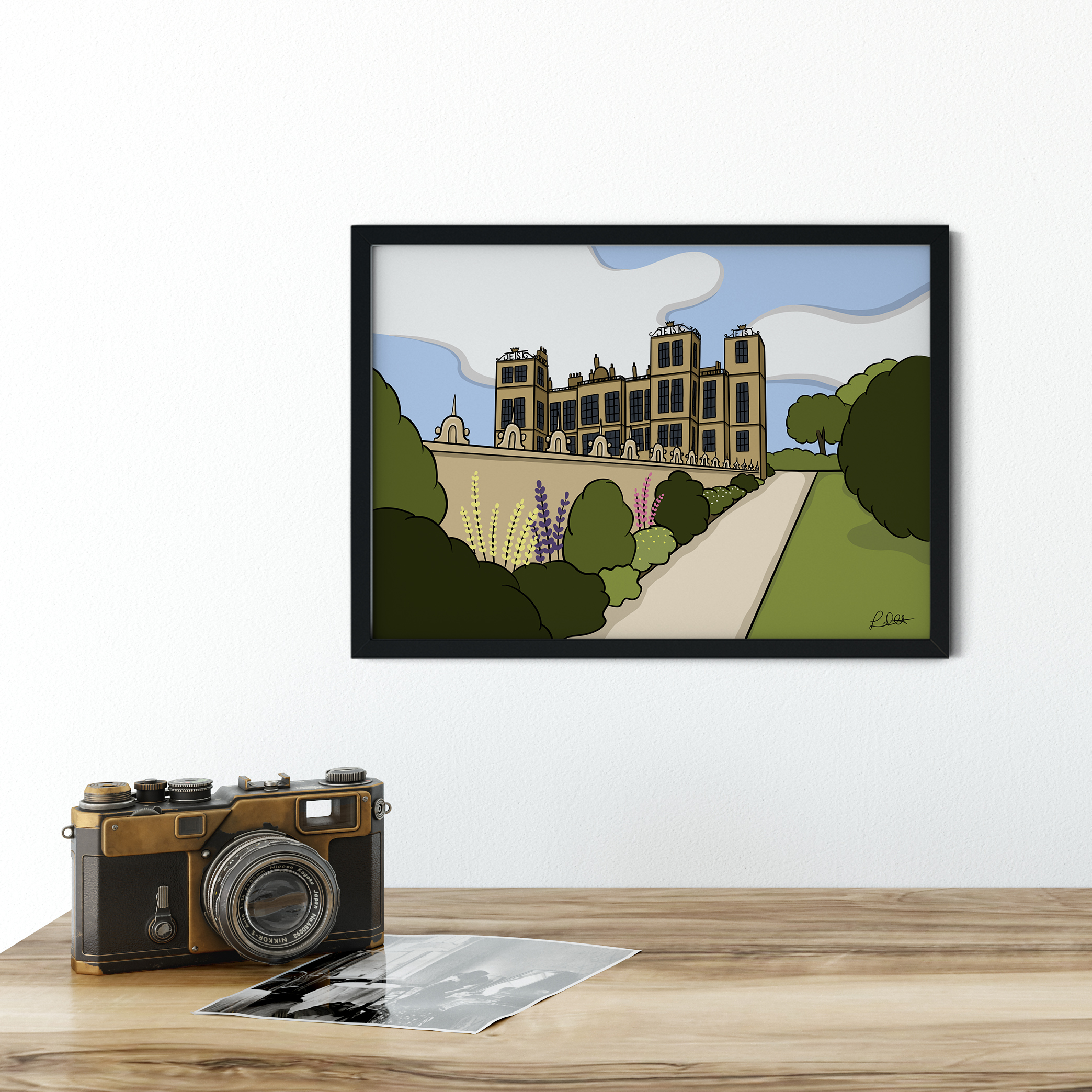 Hardwick Hall Print