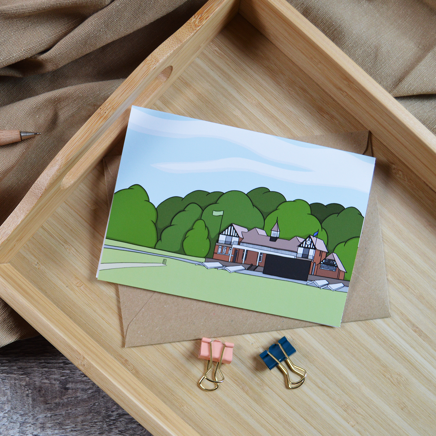 Queen's Park Cricket Pavilion Card - Image 2