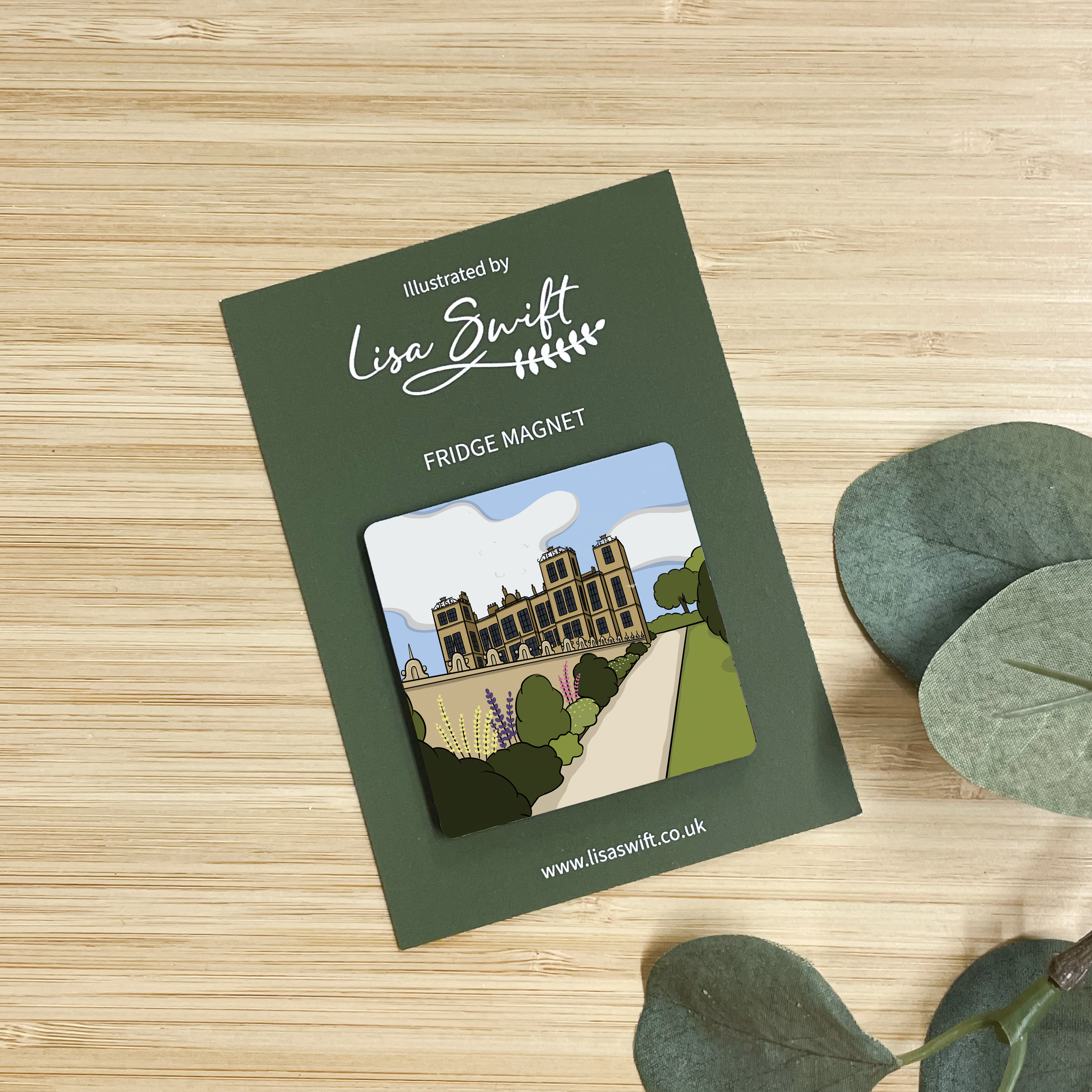 Hardwick Hall Fridge Magnet - Image 2