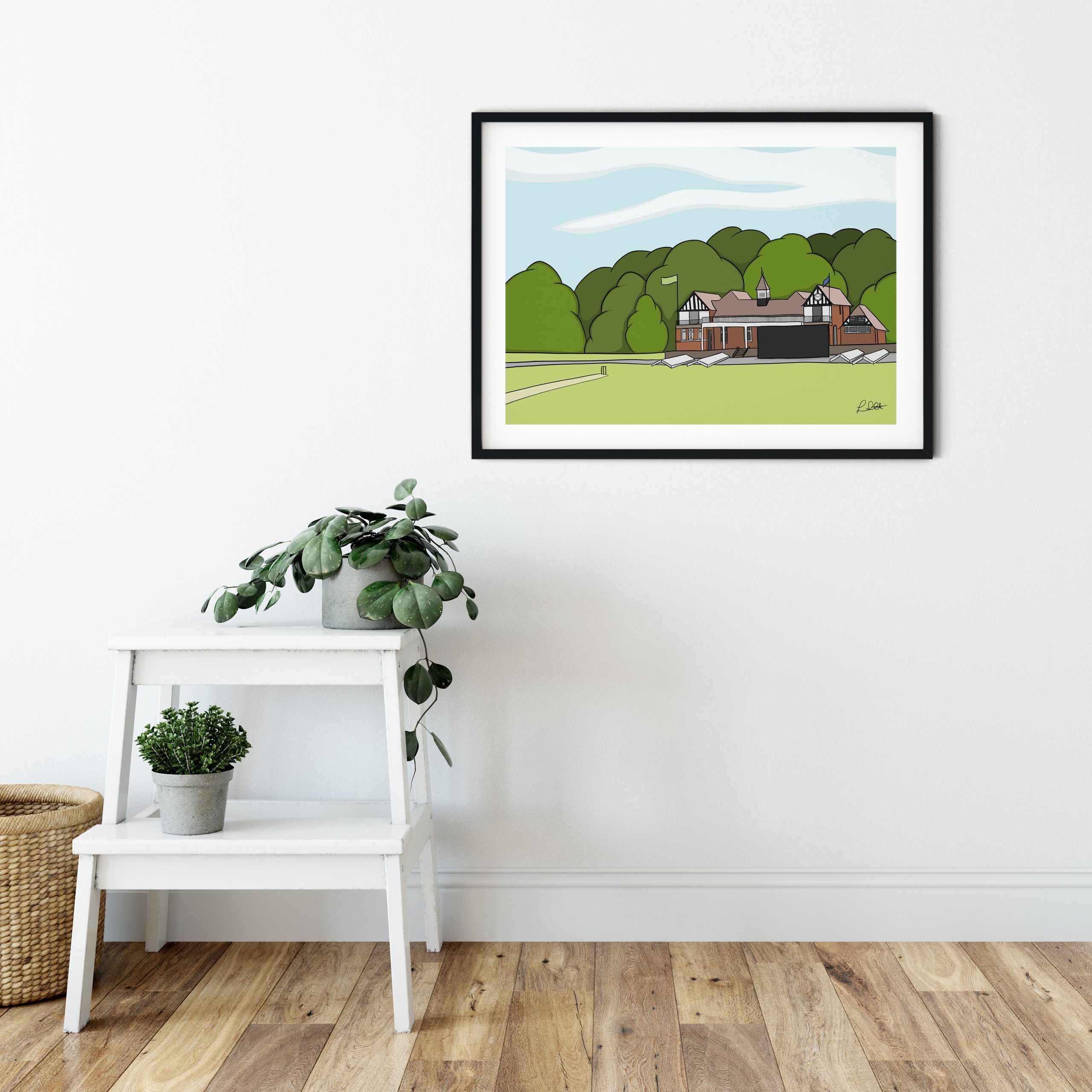 Queen's Park Cricket Pavilion Print