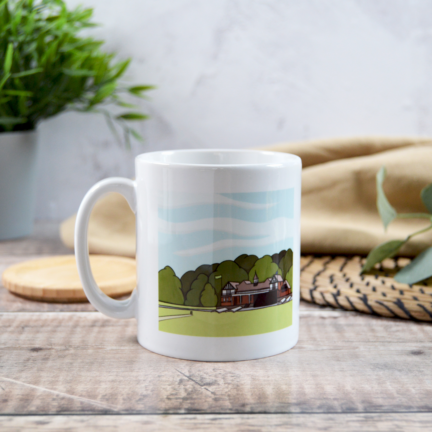 Chesterfield Queen's Park Cricket Pavilion Mug