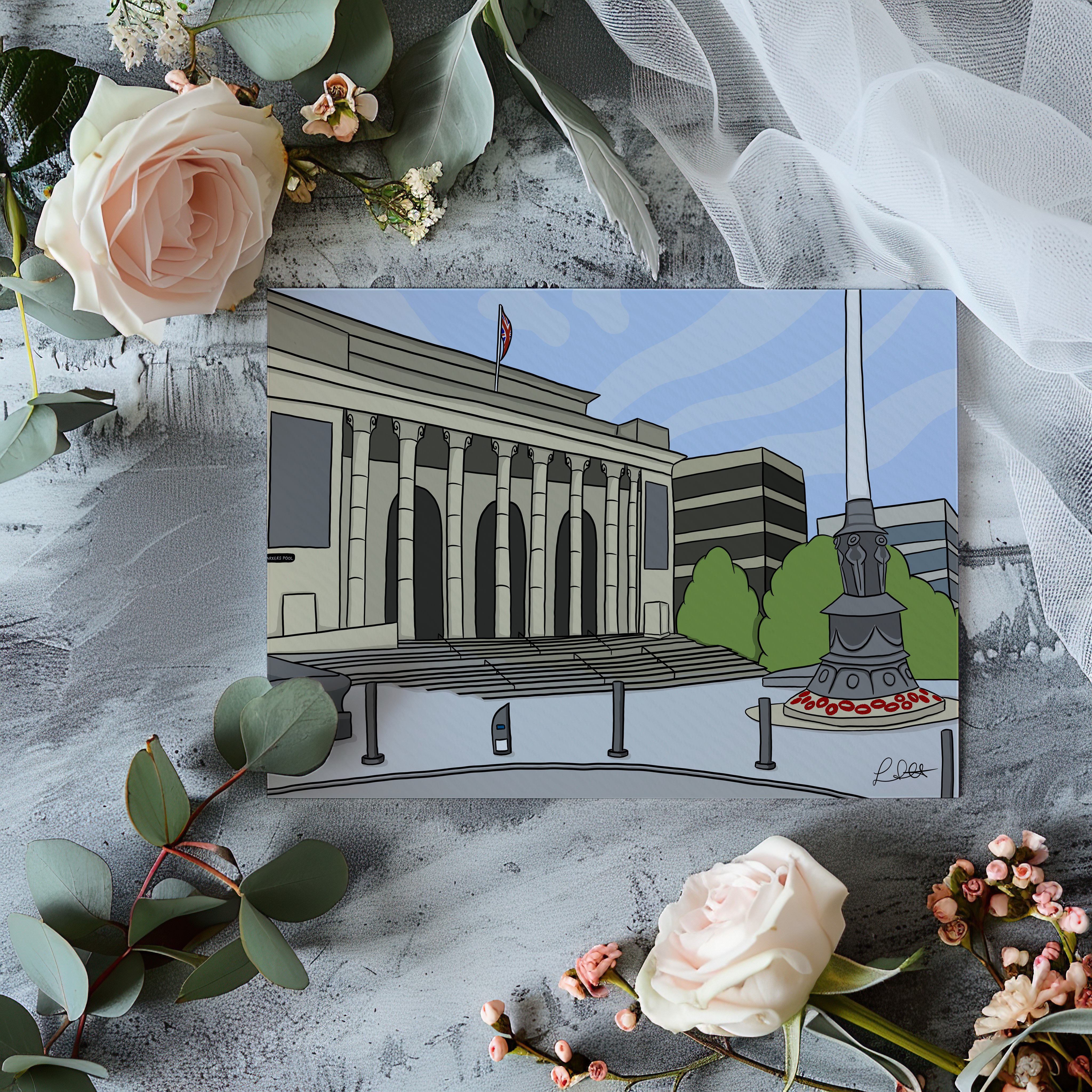 Sheffield City Hall Print - Image 2