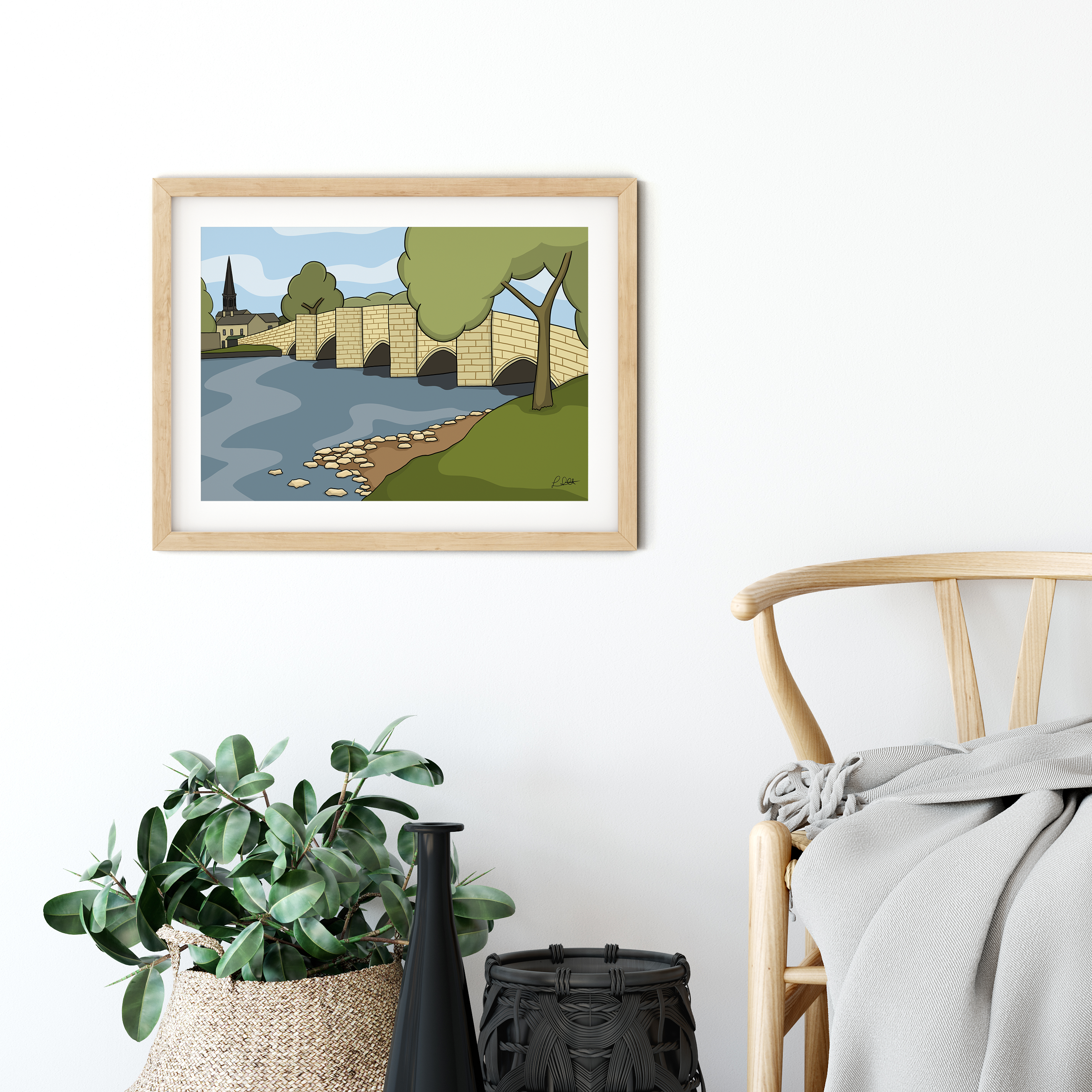 Bakewell Bridge Print
