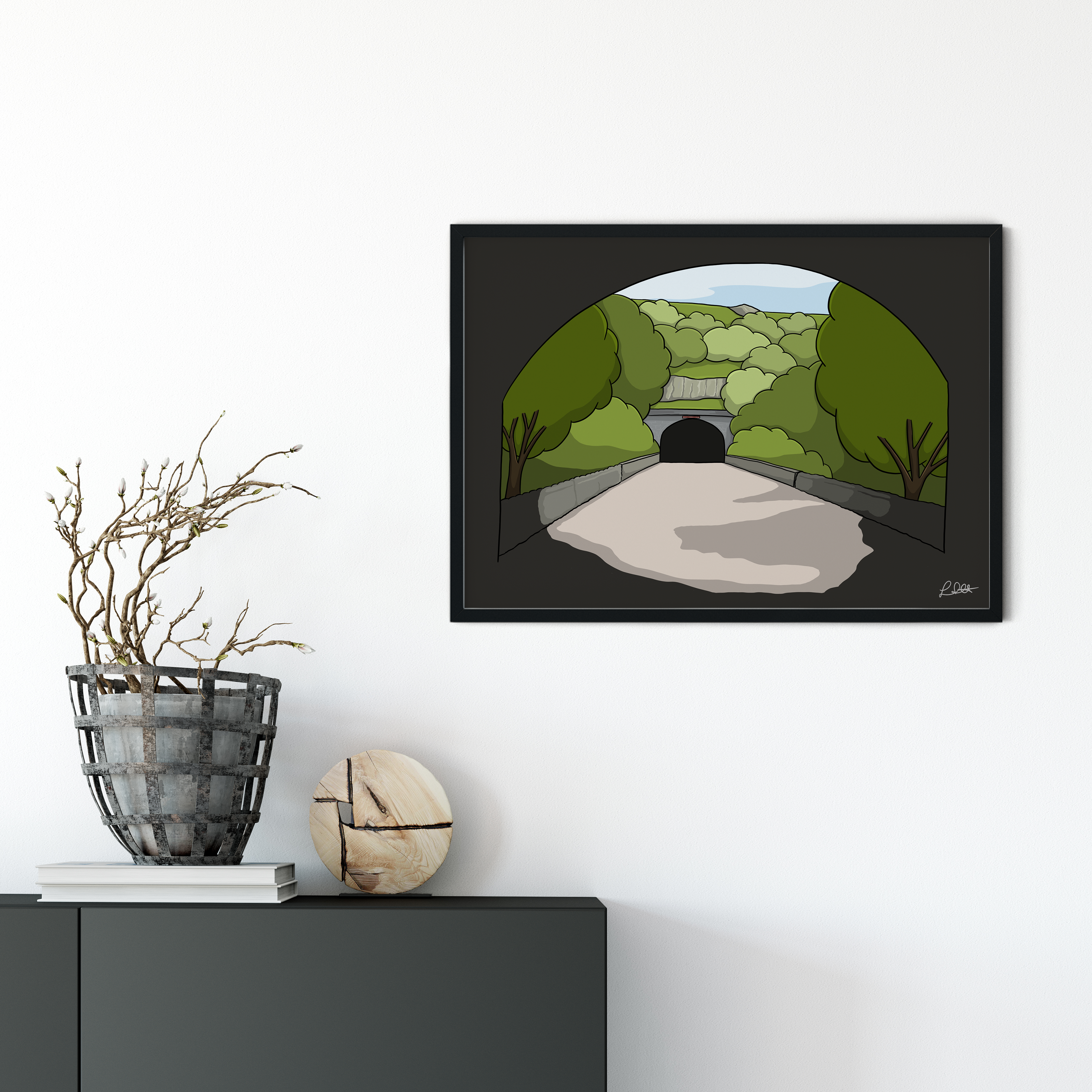Chee Tor Tunnels Print