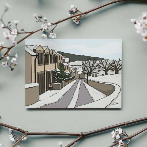Bakewell in Winter Print
