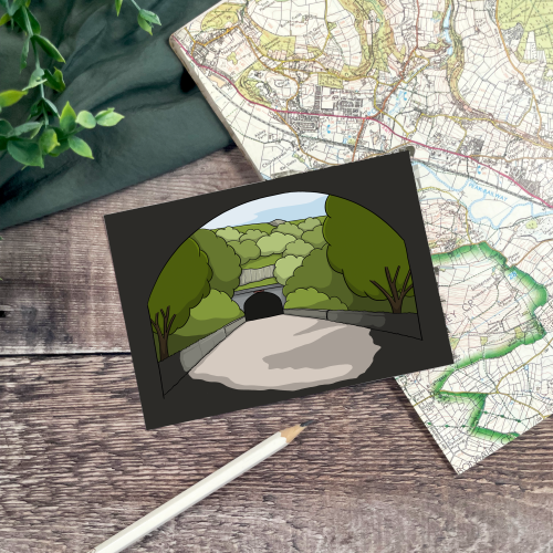 Chee Tor Tunnels Postcard