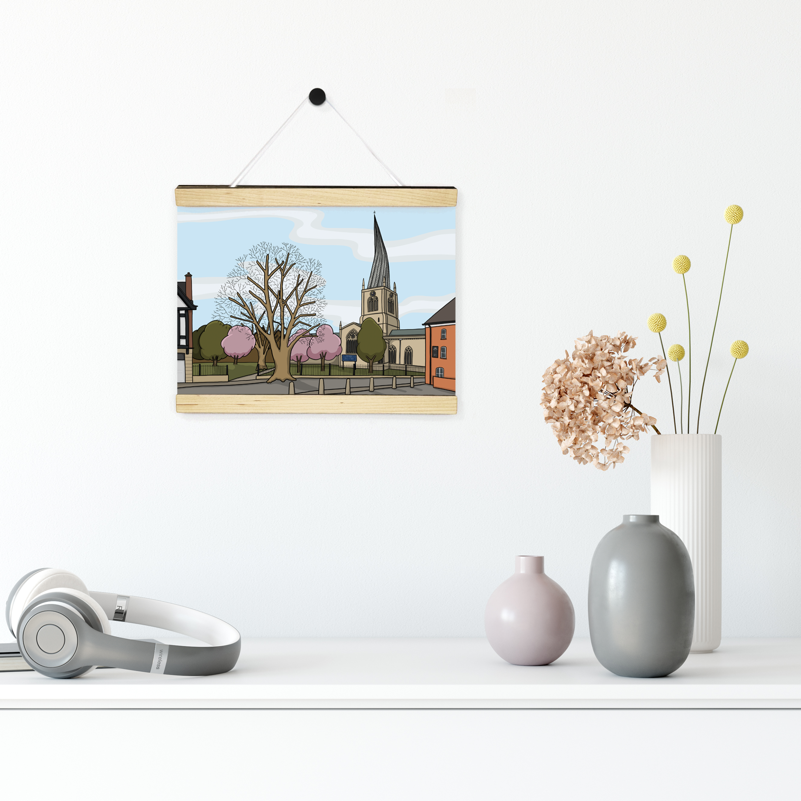 The Crooked Spire in Spring Print - Image 3