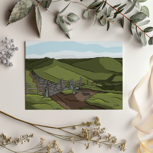 Mam Tor Ridge Print